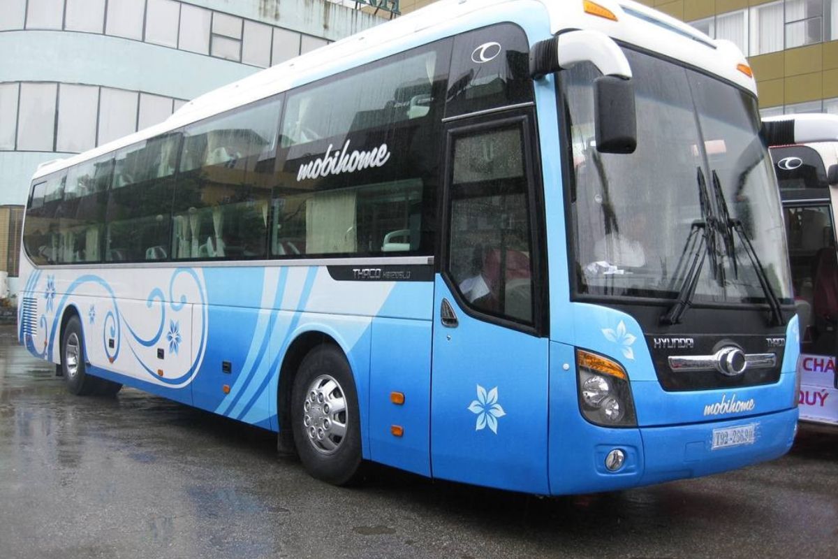 Local Bus to Ban Gioc Waterfall from Hanoi